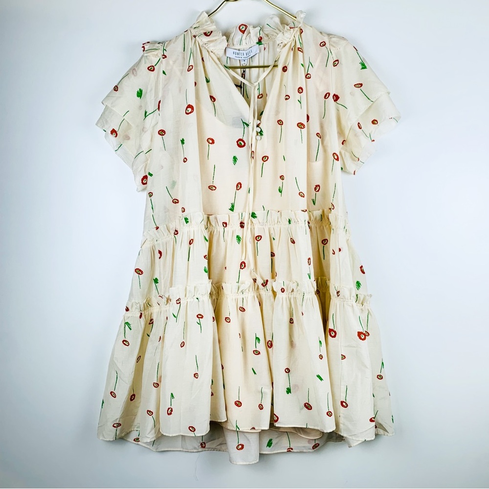 New Hunter Bell Merritt Dress Abstract Floral - Picture 3 of 10